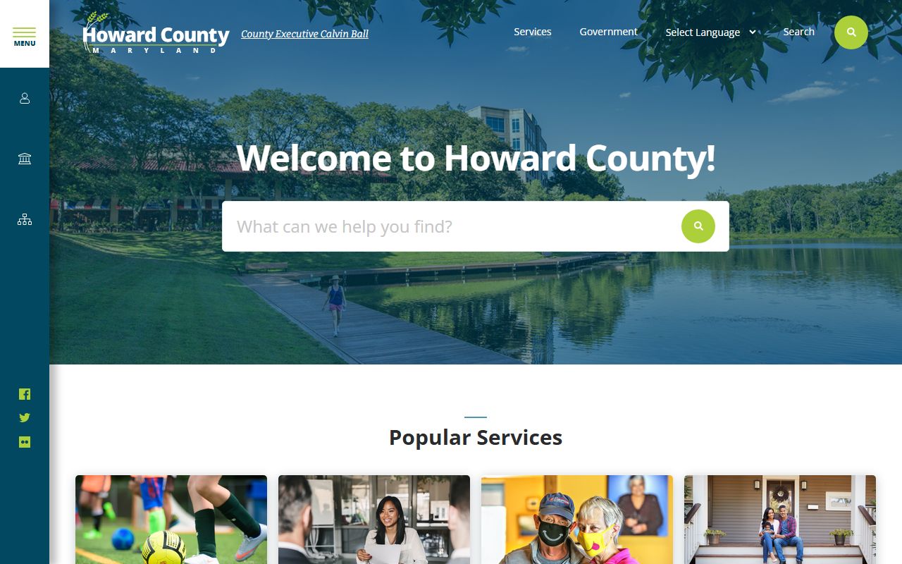 Howard County government website for public records and background check resources